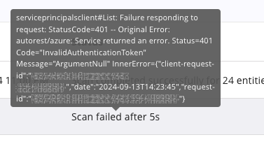 Authentication Token error